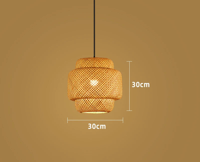 Bamboo Rattan Pendant Lamp