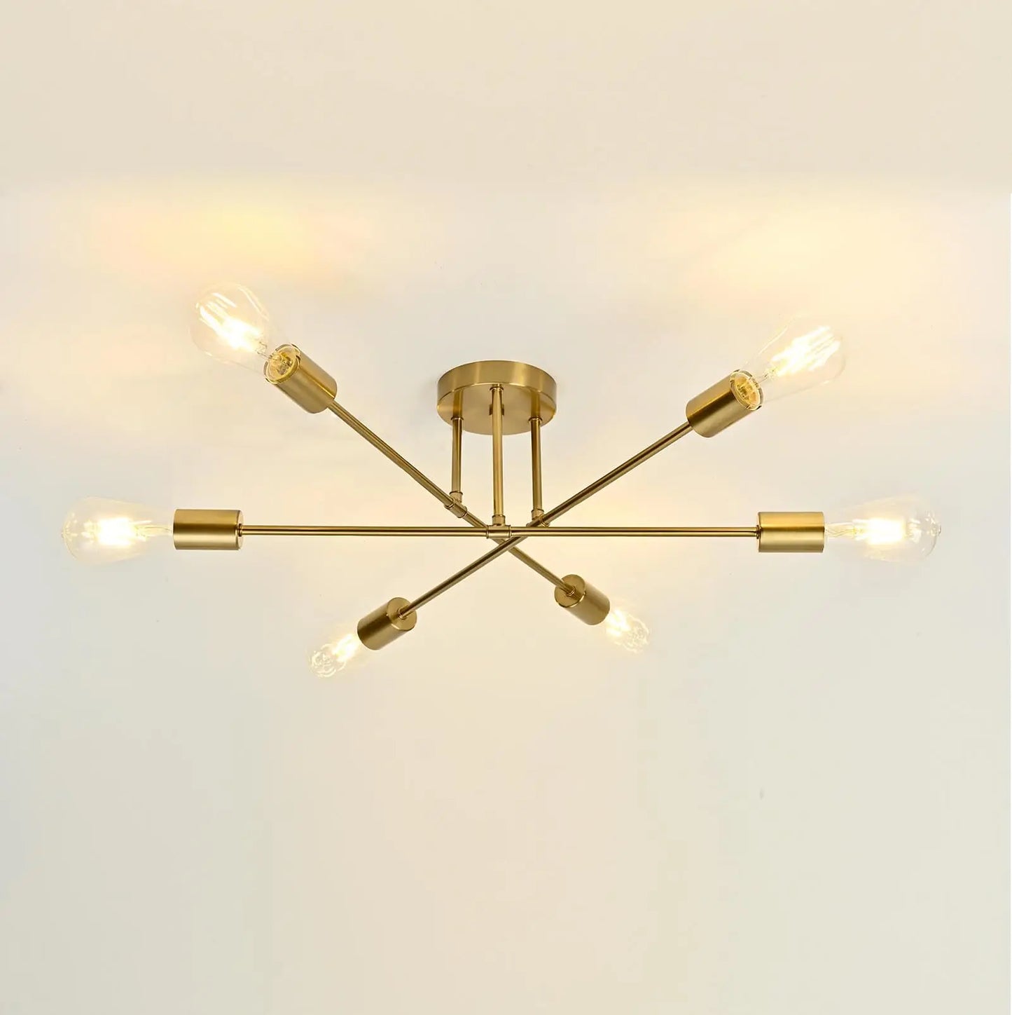 Nordic Minimalist LED Pendant Chandelier Black Gold Ceiling Light