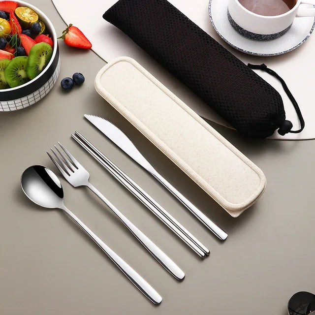 304 Stainless Steel Portable Cutlery Set
