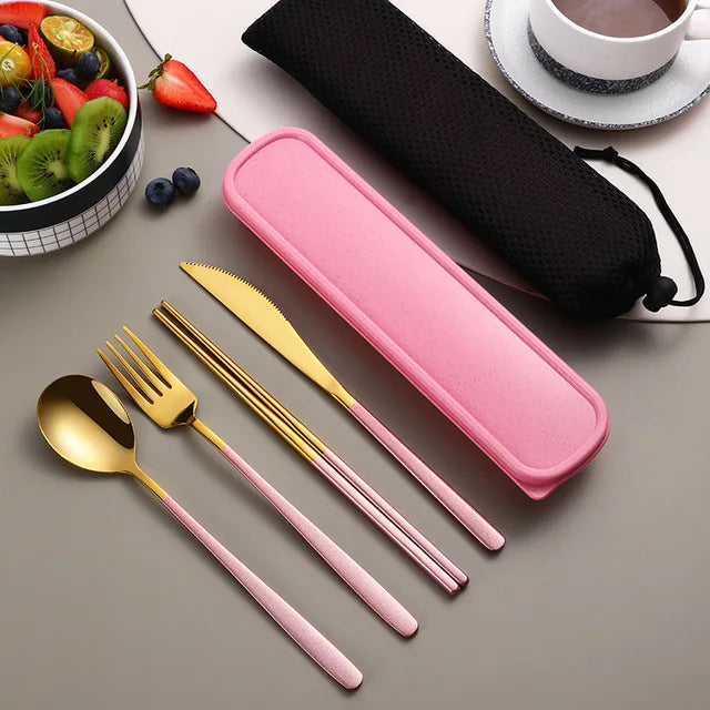 304 Stainless Steel Portable Cutlery Set