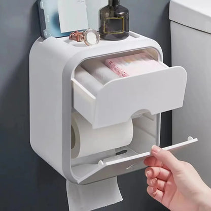 Waterproof Wall Mounted Toilet Paper Storage Box