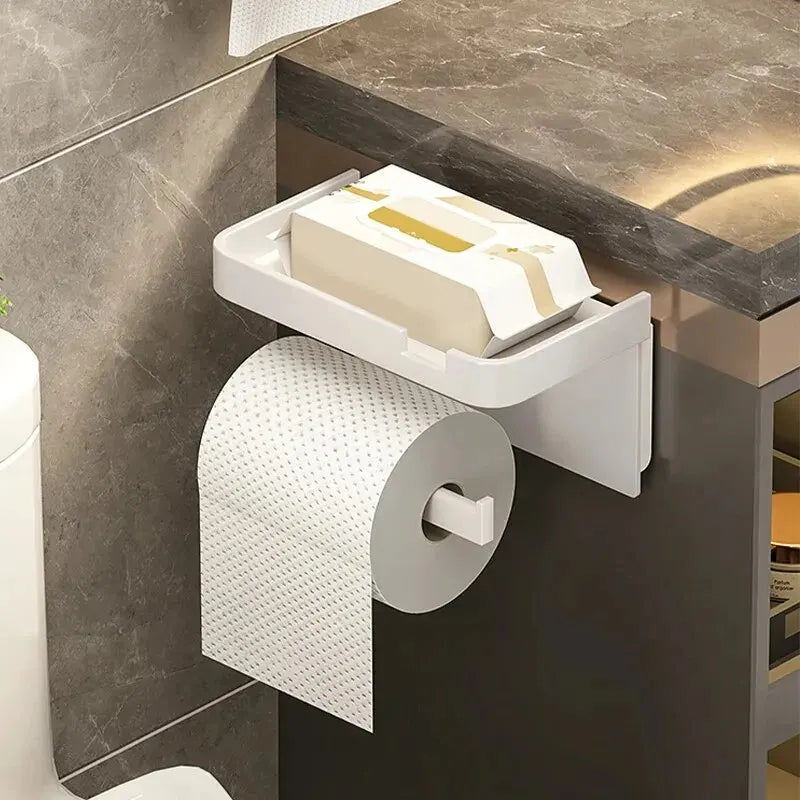 Multifunction Plastic Toilet Paper Holder