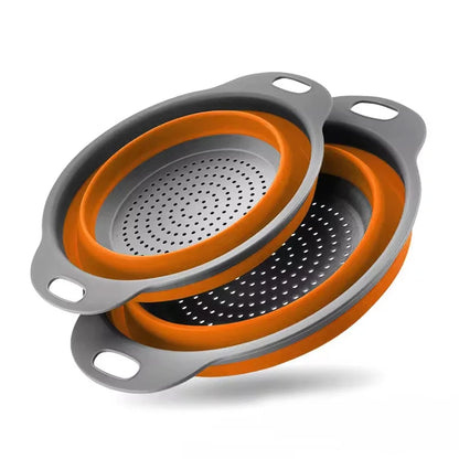 Silicone Collapsible Drain Basket Foldable Strainer