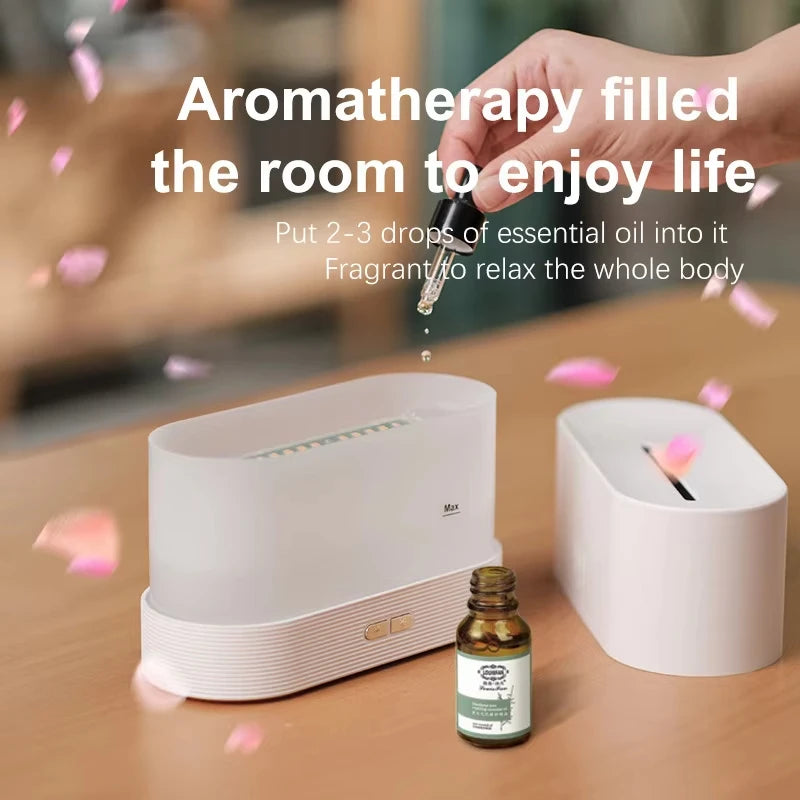 Aroma Flame Diffuser Ultrasonic Cool Mist Humidifier