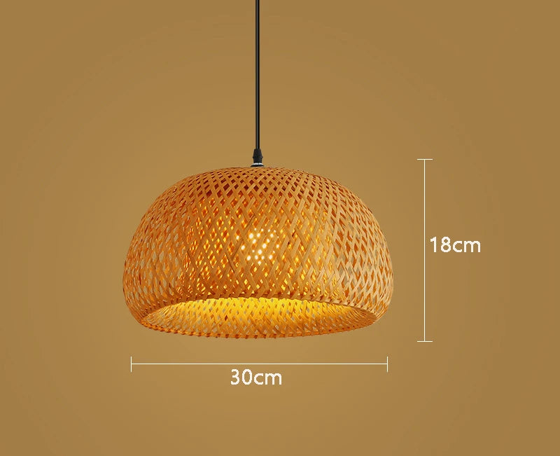 Bamboo Rattan Pendant Lamp