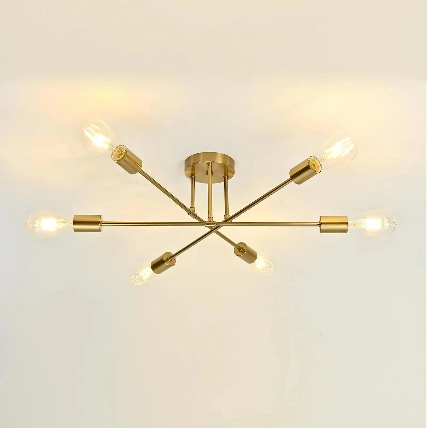 Nordic Minimalist LED Pendant Chandelier Black Gold Ceiling Light