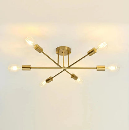 Nordic Minimalist LED Pendant Chandelier Black Gold Ceiling Light