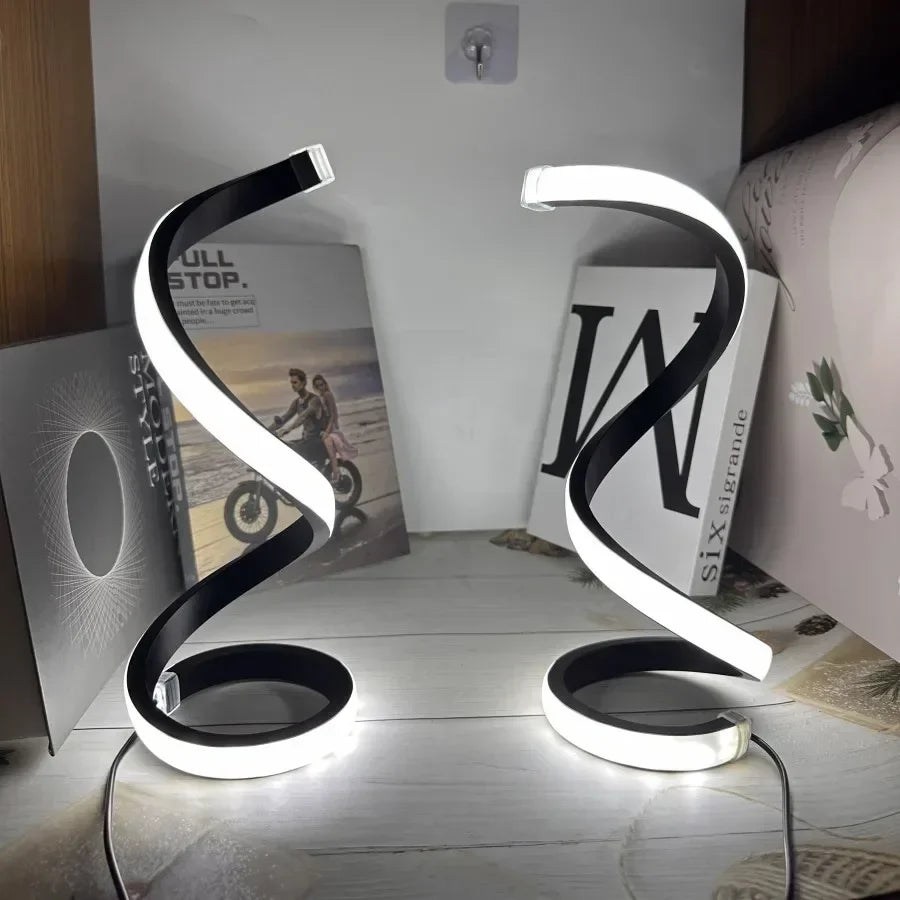 LED Spiral Table Lamp