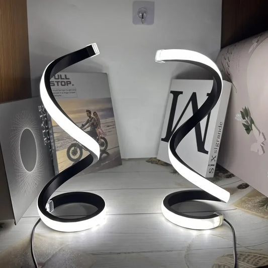 LED Spiral Table Lamp