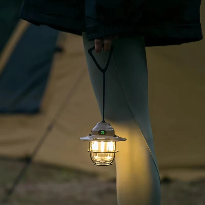 Vintage Camping Pendant Light