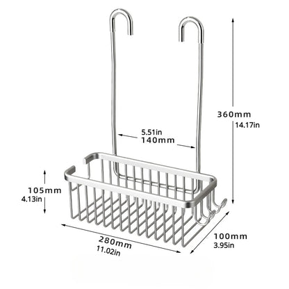 No Drill Shower Storage Rack