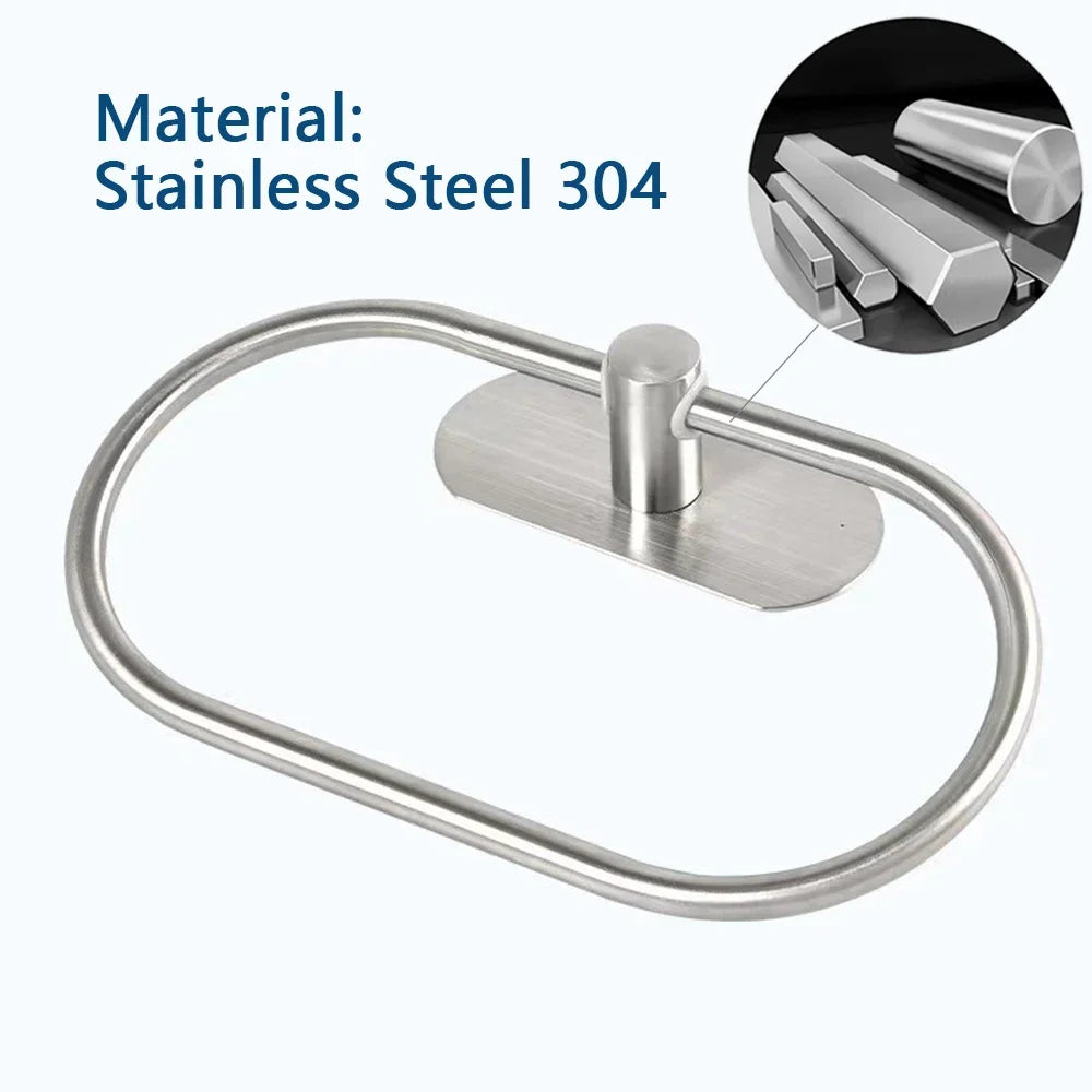 Stainless Steel Self Adhesive Towel Holder