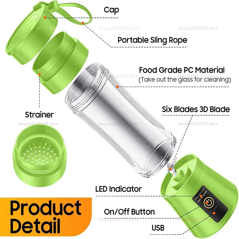 380ml Portable Electric Juicer Blender