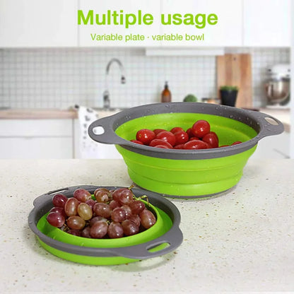 Silicone Collapsible Drain Basket Foldable Strainer