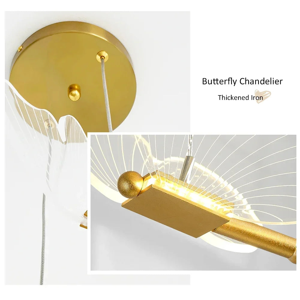 Modern Butterfly LED Pendant Light