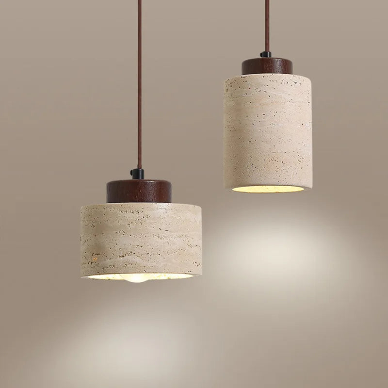 Japanese Wabi Sabi Stone Pendant Light