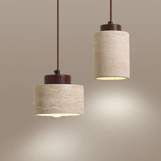 Japanese Wabi Sabi Stone Pendant Light