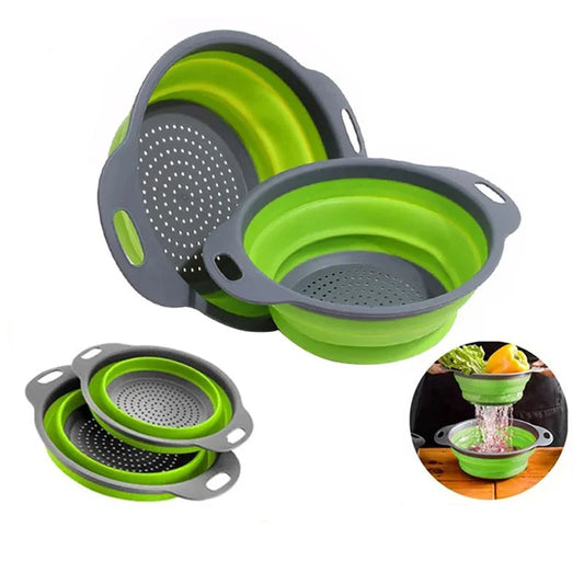 Silicone Collapsible Drain Basket Foldable Strainer