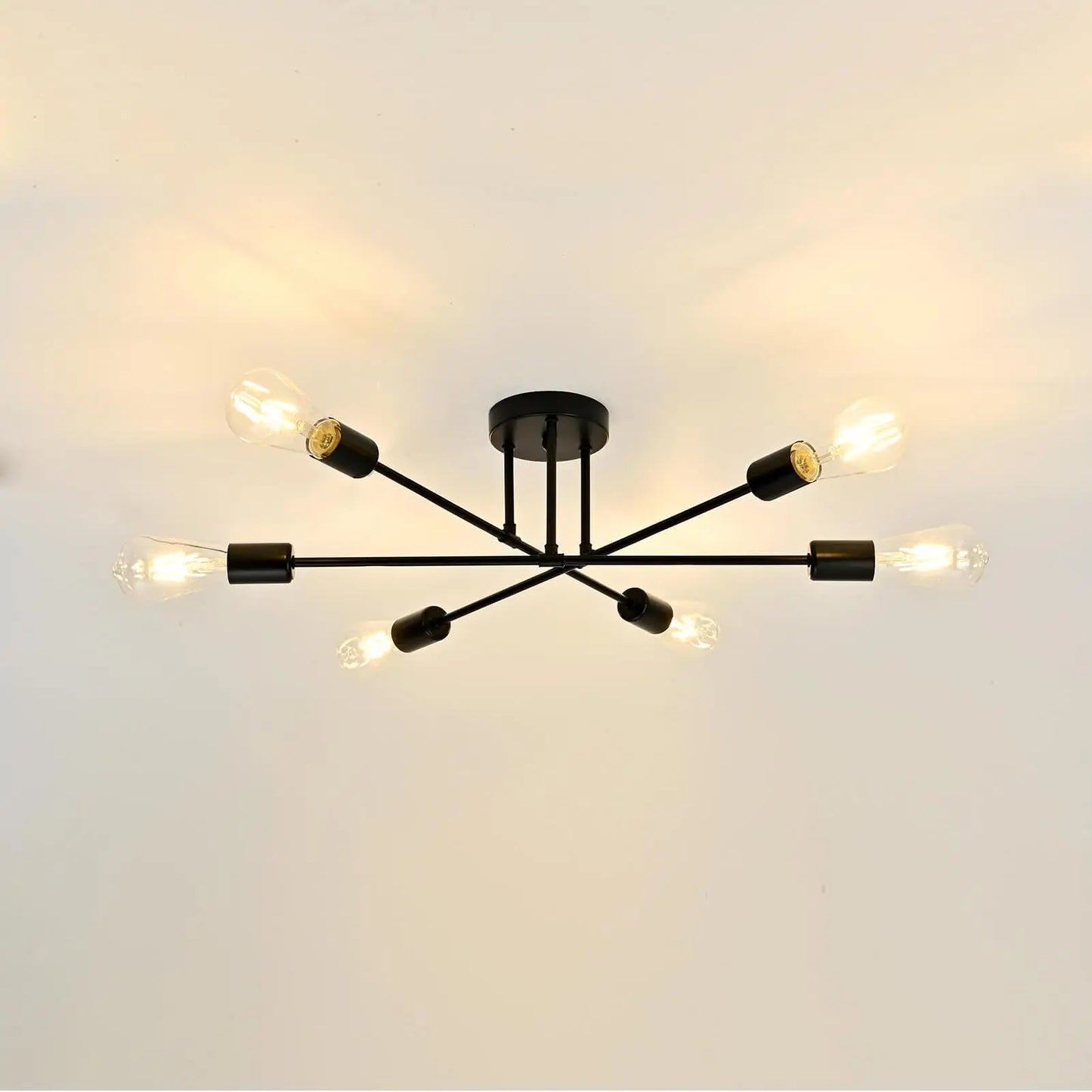 Nordic Minimalist LED Pendant Chandelier Black Gold Ceiling Light