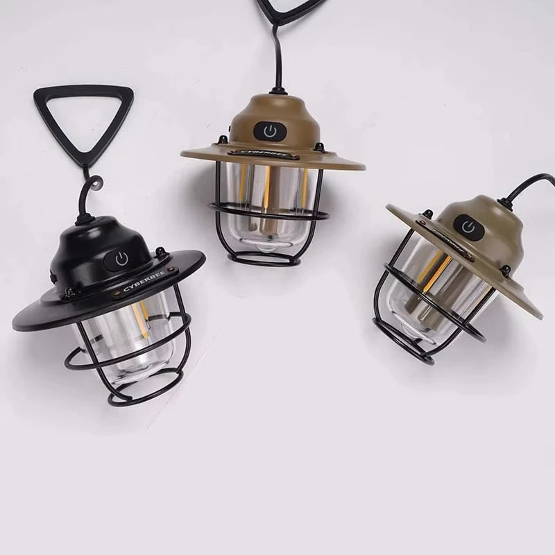 Vintage Camping Pendant Light