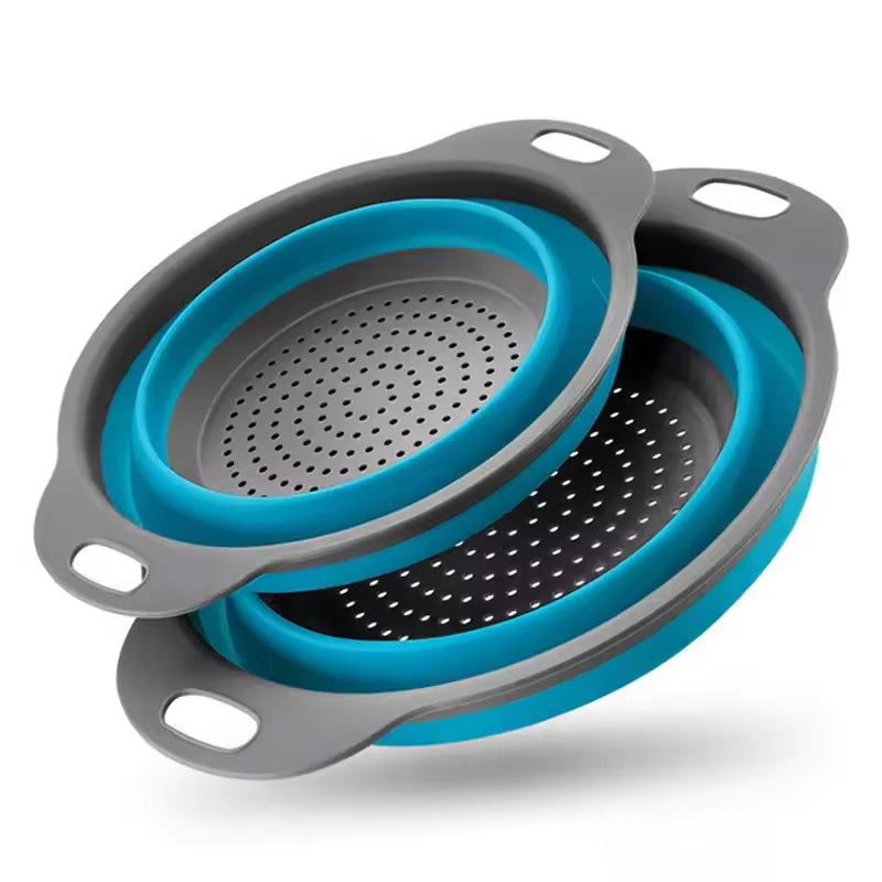 Silicone Collapsible Drain Basket Foldable Strainer