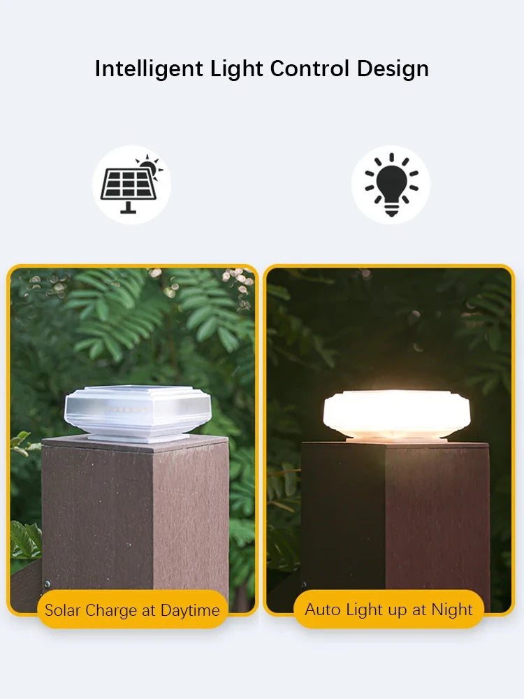 30 LED Solar Pillar Light