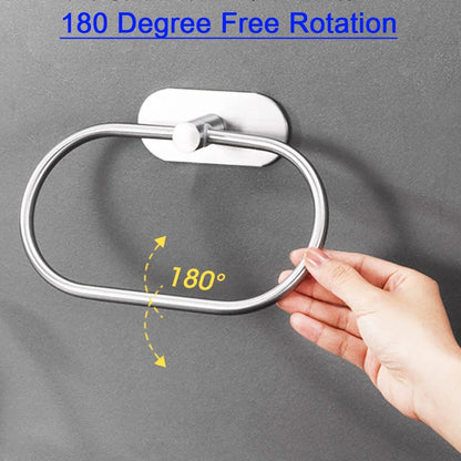 Stainless Steel Self Adhesive Towel Holder
