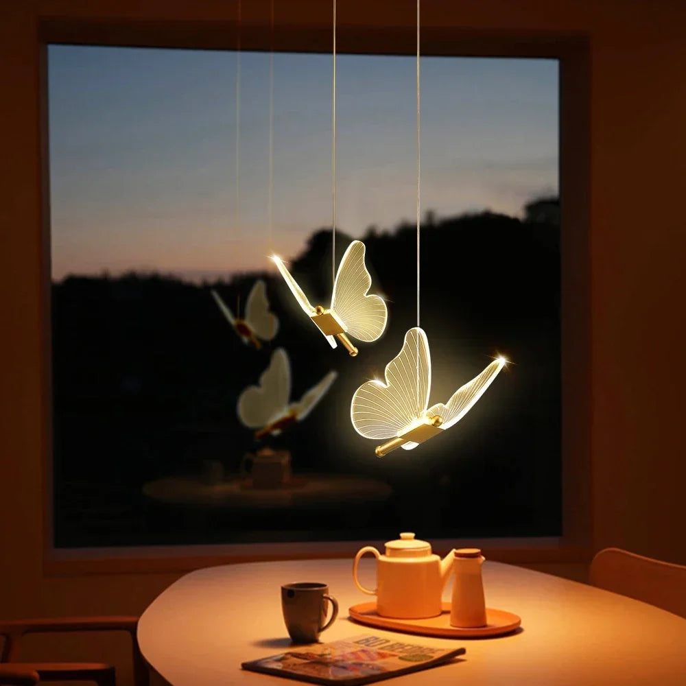 Modern Butterfly LED Pendant Light