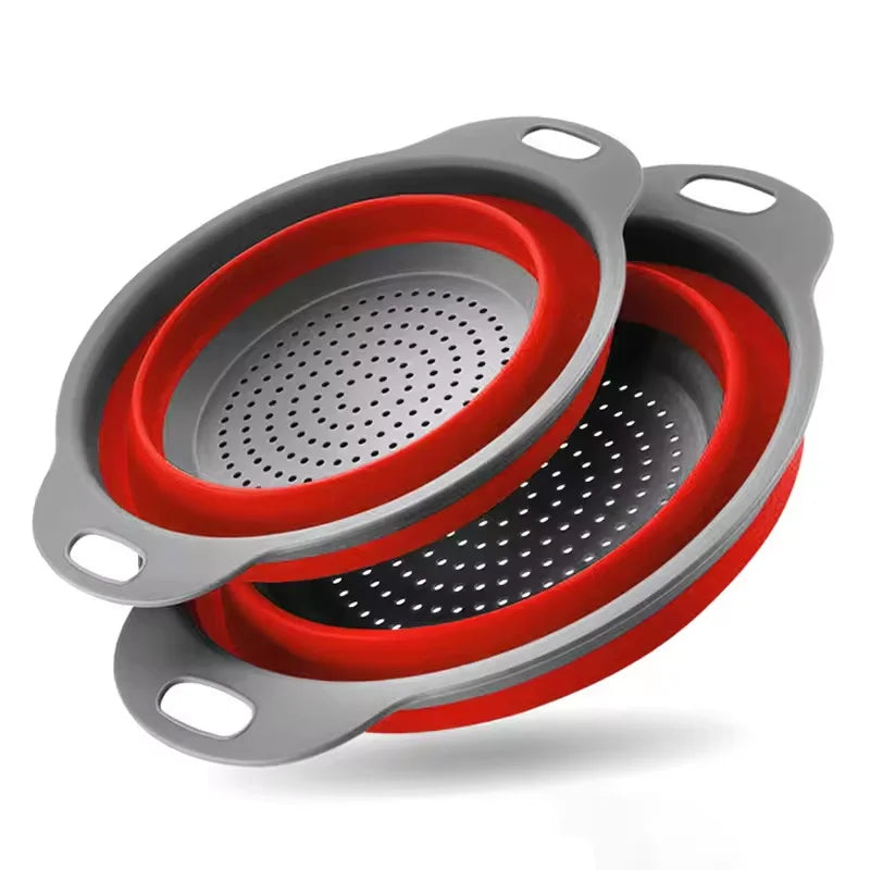 Silicone Collapsible Drain Basket Foldable Strainer