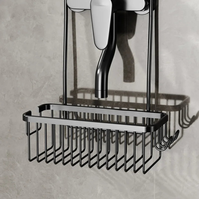 No Drill Shower Storage Rack