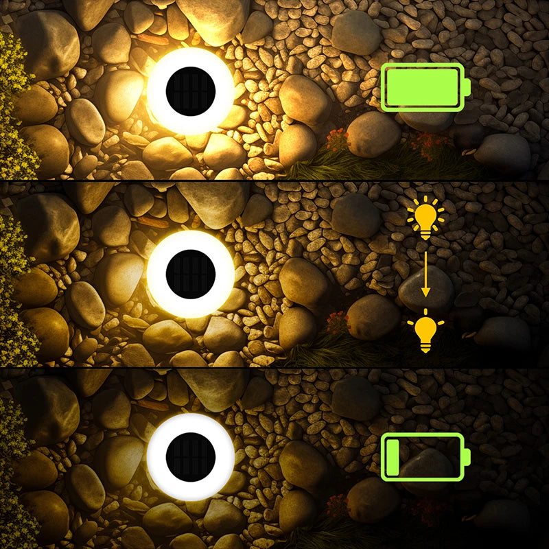 Solar Ground Lights 14 LED Waterproof Outdoor Lawn Pathway