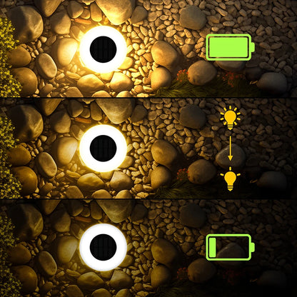 Solar Ground Lights 14 LED Waterproof Outdoor Lawn Pathway