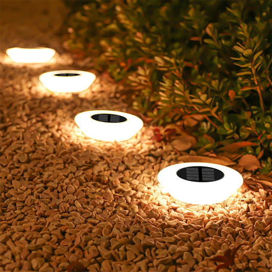Solar Ground Lights 14 LED Waterproof Outdoor Lawn Pathway