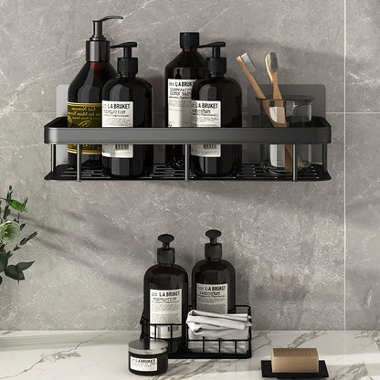 No Drill Bathroom Shelf Towel Rack