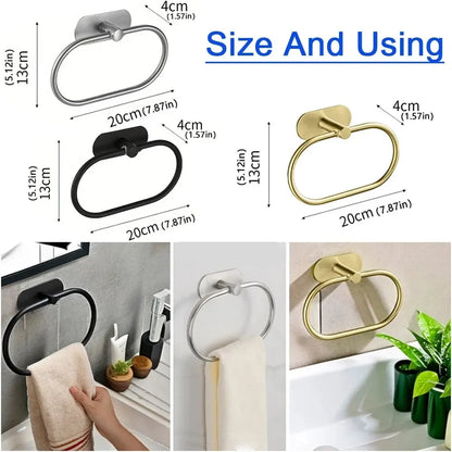 Stainless Steel Self Adhesive Towel Holder