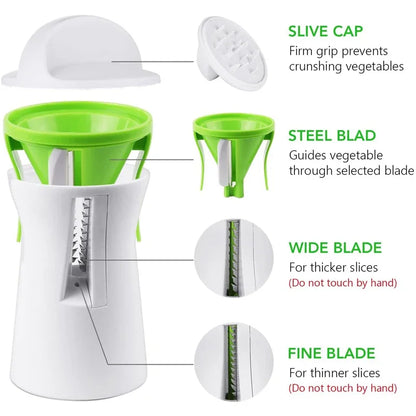 Heavy Duty Stainless Steel Vegetable Spiralizer Cutter