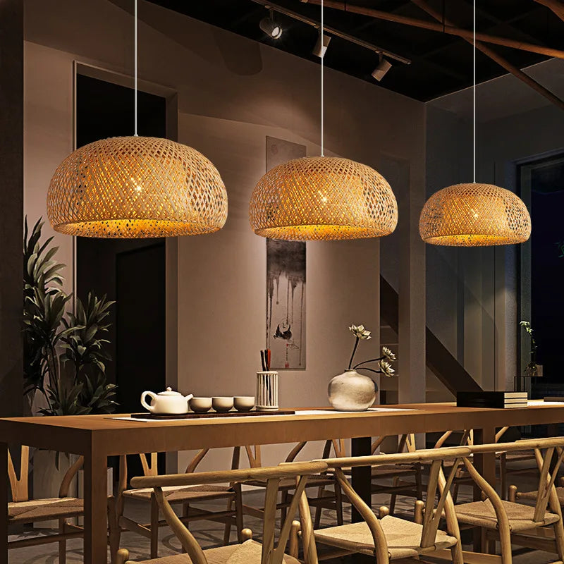 Bamboo Rattan Pendant Lamp