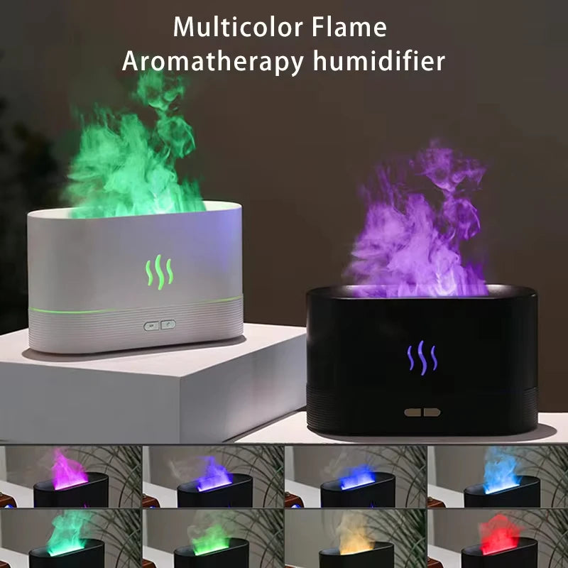 Aroma Flame Diffuser Ultrasonic Cool Mist Humidifier