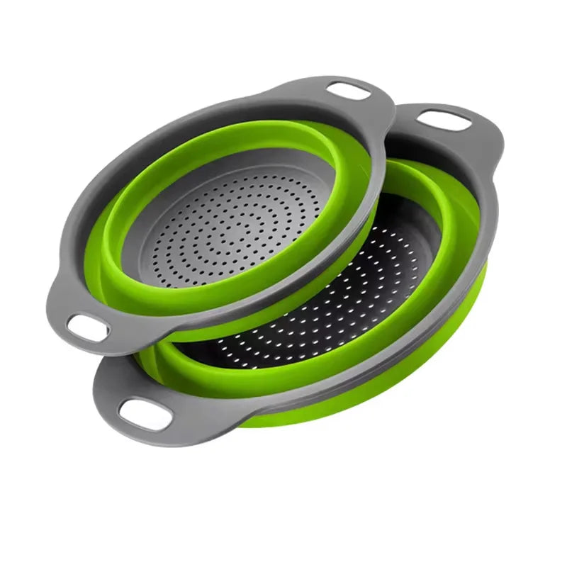 Silicone Collapsible Drain Basket Foldable Strainer