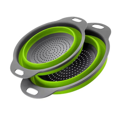 Silicone Collapsible Drain Basket Foldable Strainer